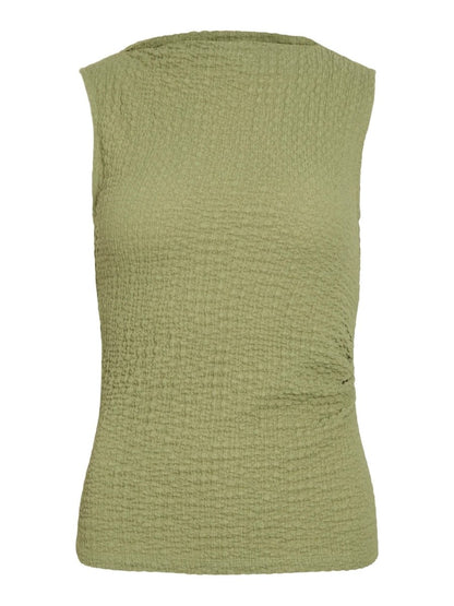 Vila Top VIMERGENA BOAT NECK S/L TOP - Mosstone