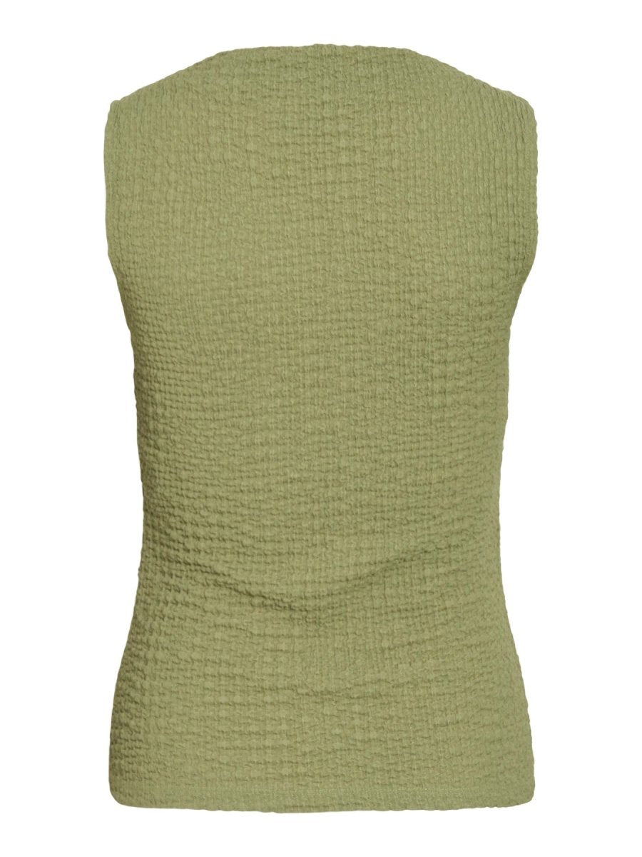 Vila Top VIMERGENA BOAT NECK S/L TOP - Mosstone