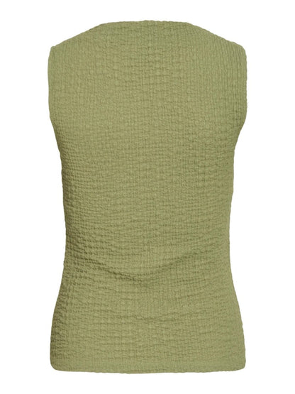 Vila Top VIMERGENA BOAT NECK S/L TOP - Mosstone