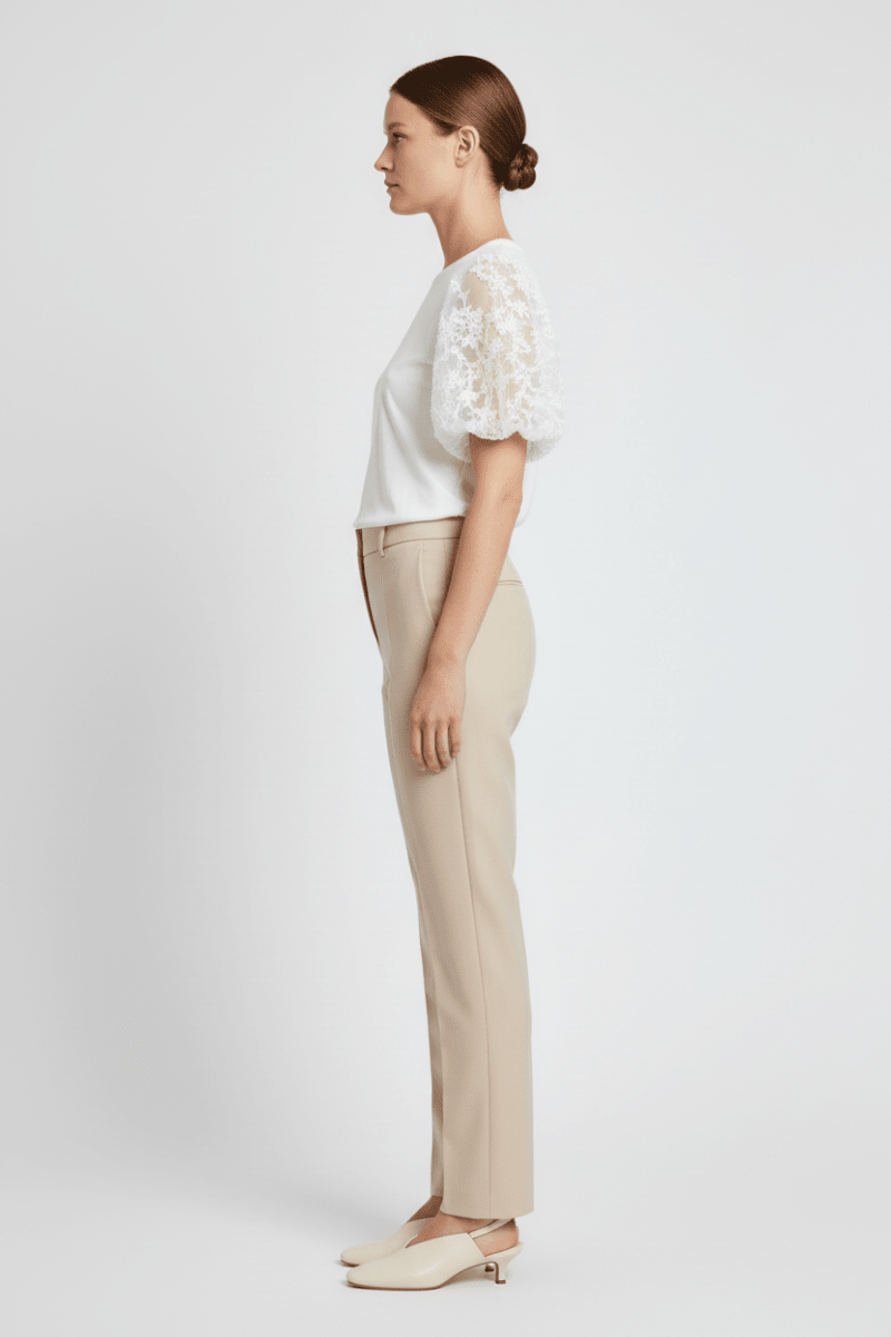 VILA Top VIONESCA O - NECK S/S TOP - Snow White