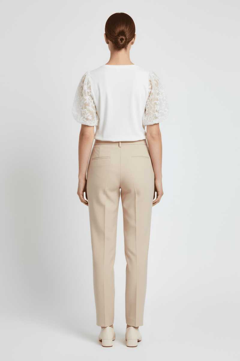 VILA Top VIONESCA O - NECK S/S TOP - Snow White