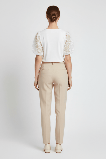 VILA Top VIONESCA O - NECK S/S TOP - Snow White
