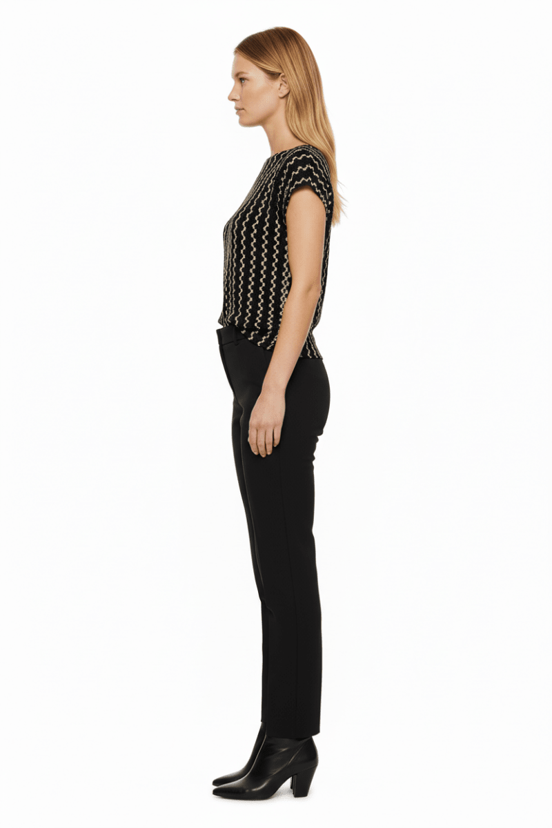 VILA Tops VIELLEN BOATNECK S/S RUCHED TOP/DC - Black Beauty BIRCH