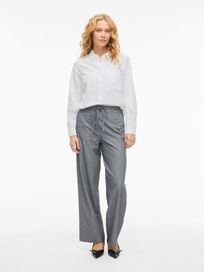 VILA VIDARMA L/S REGULAR SHIRT - NOOS Bright White