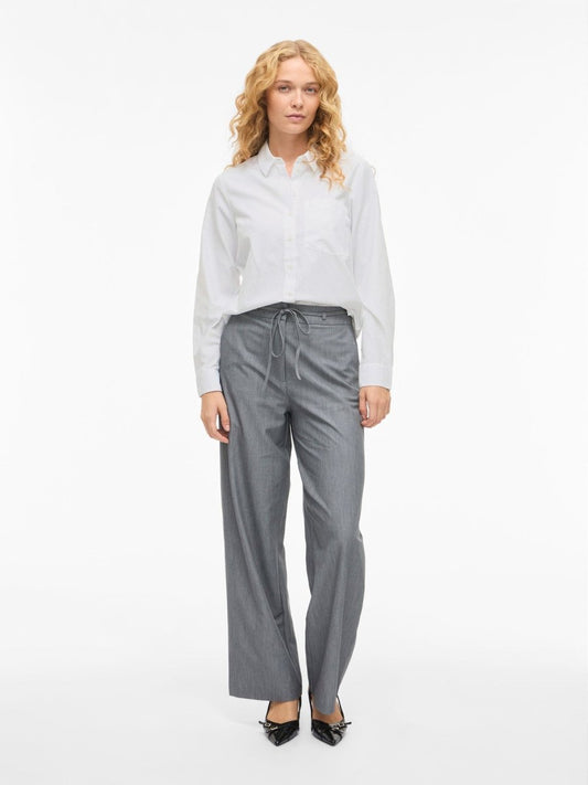 VILA VIDARMA L/S REGULAR SHIRT - NOOS Bright White