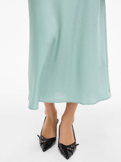 Vila Viellette HW Midi Rock in der Farbe Blue Surf