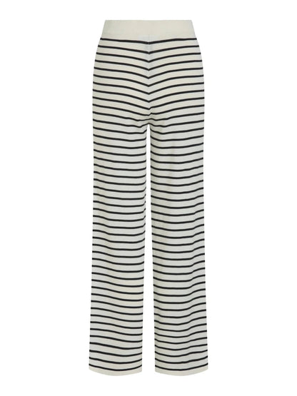 Vila Vilipsa gestrickte Hose in der Farbe Cloud Dancer