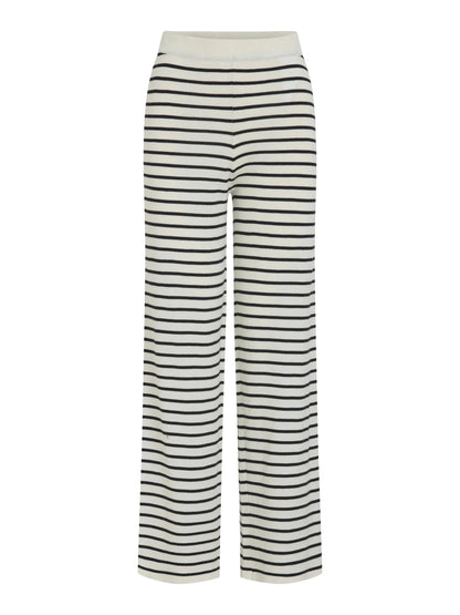 Vila Vilipsa gestrickte Hose in der Farbe Cloud Dancer