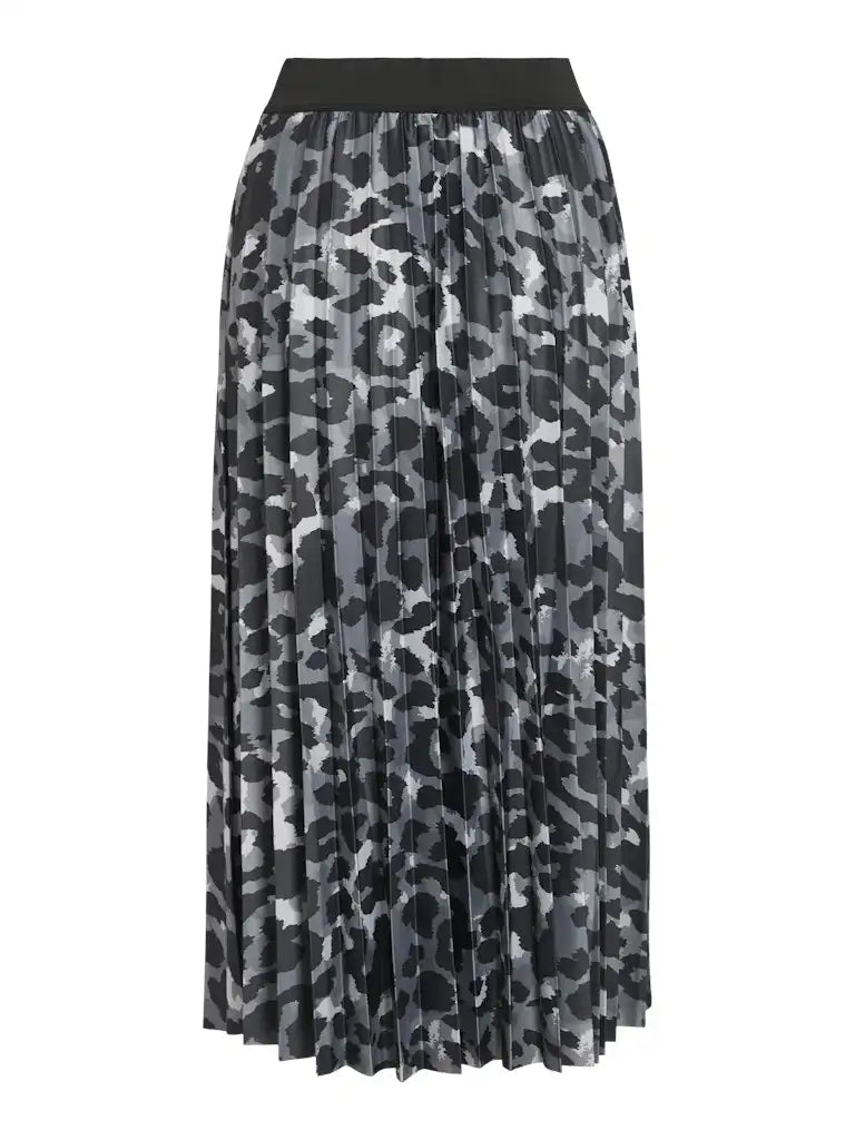 Vila Vinitban Midi Skirt in der Farbe Camouflage Glacier Gray