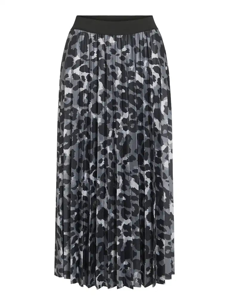 Vila Vinitban Midi Skirt in der Farbe Camouflage Glacier Gray
