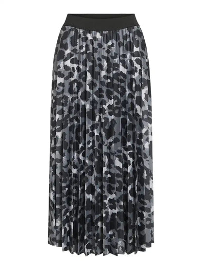 Vila Vinitban Midi Skirt in der Farbe Camouflage Glacier Gray