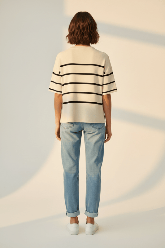 Vila Viostria O-Neck Top 2/4 in der Farbe Beige