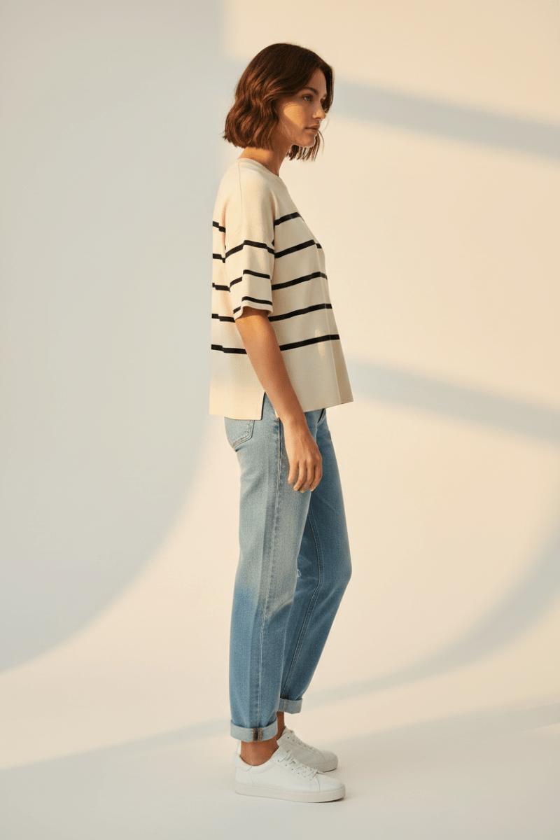 Vila Viostria O-Neck Top 2/4 in der Farbe Beige