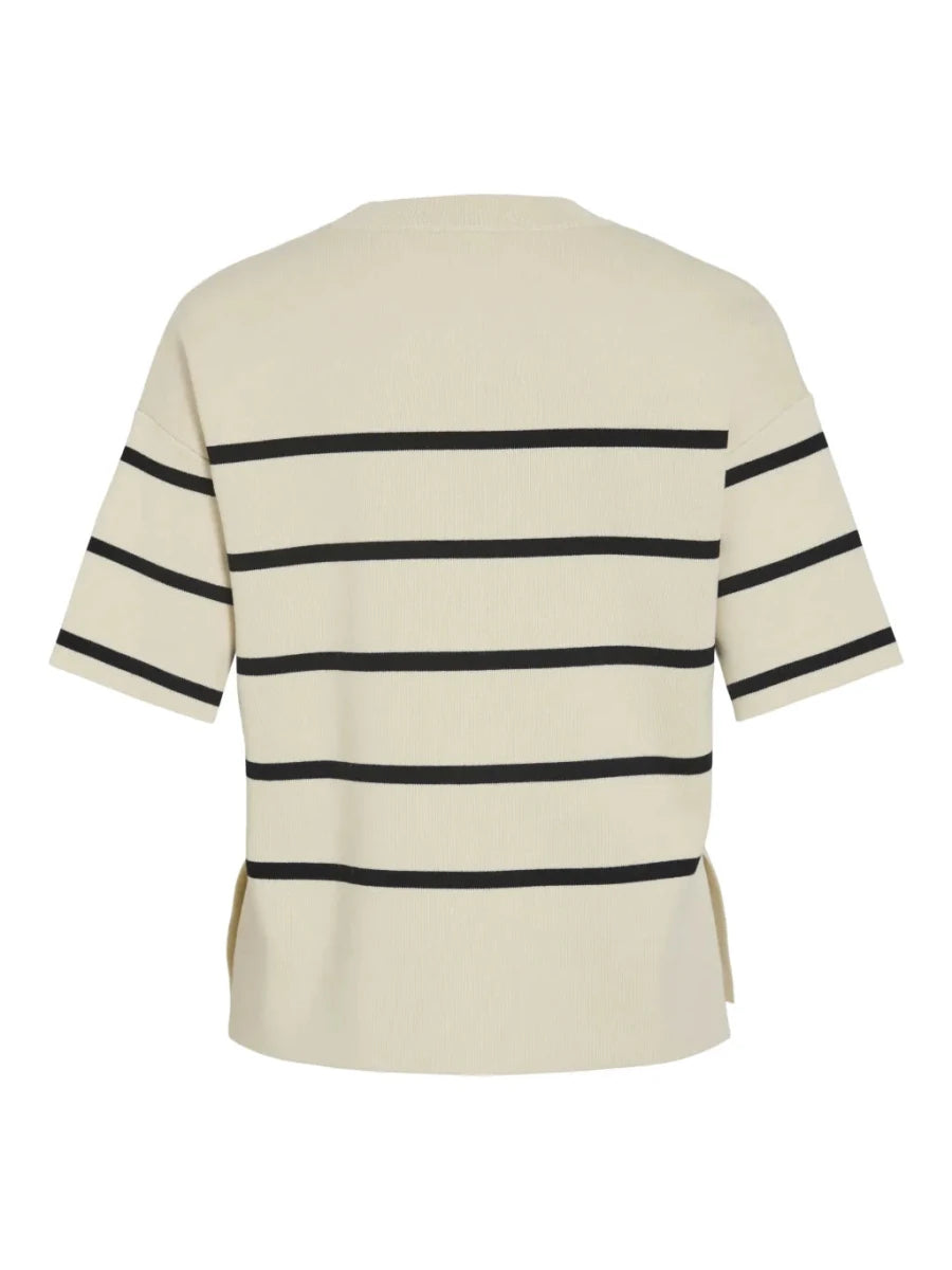 Vila Viostria O - Neck Top 2/4 in der Farbe Beige