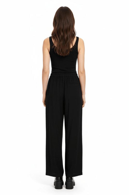 Vila Vipolli Embroidered Pants in der Farbe Black Beauty
