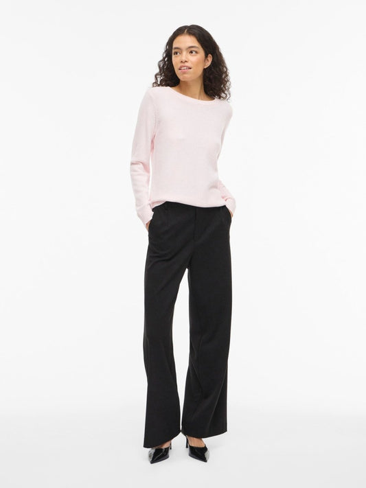 Vila Viril O - Neck Knit Top in der Farbe Cherry Blossom Light