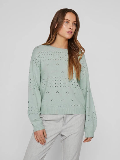 Vila VIRIL Pullover Silt Green