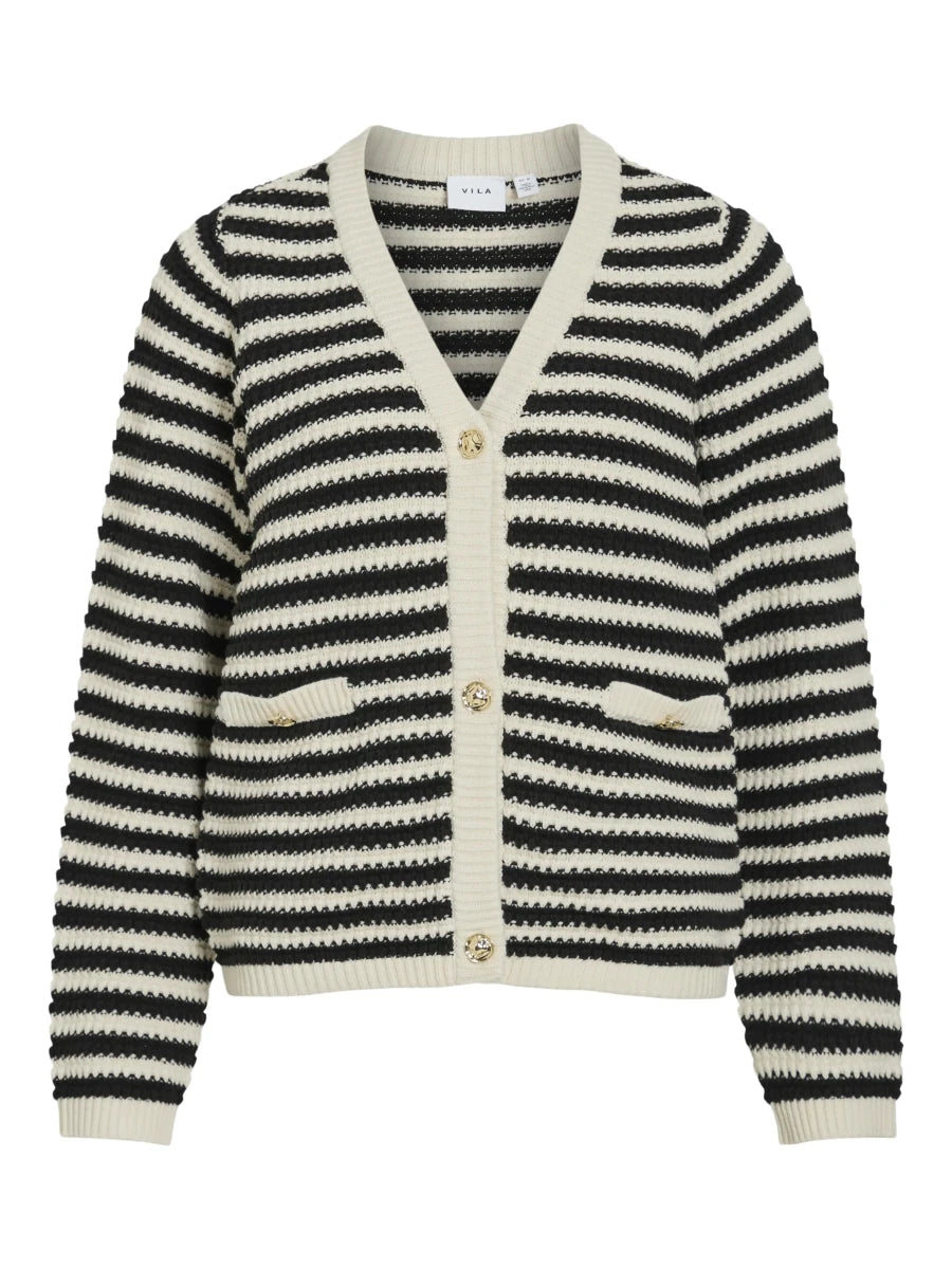 Vila Virita Cardigan Birch/Black