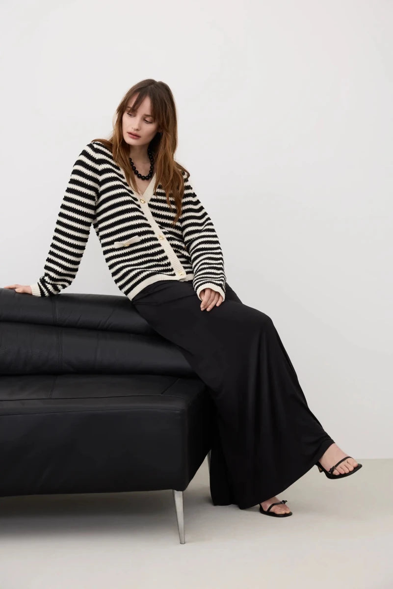 Vila Virita Cardigan Birch/Black