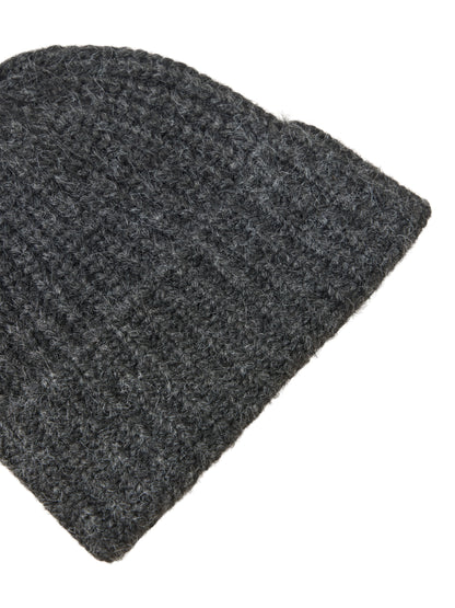 Vila Strickmütze New Knit Beanie in Dark Grey Melange