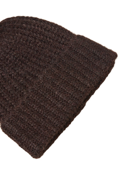 Vila Strickmütze New Knit Beanie in Coffee Bean