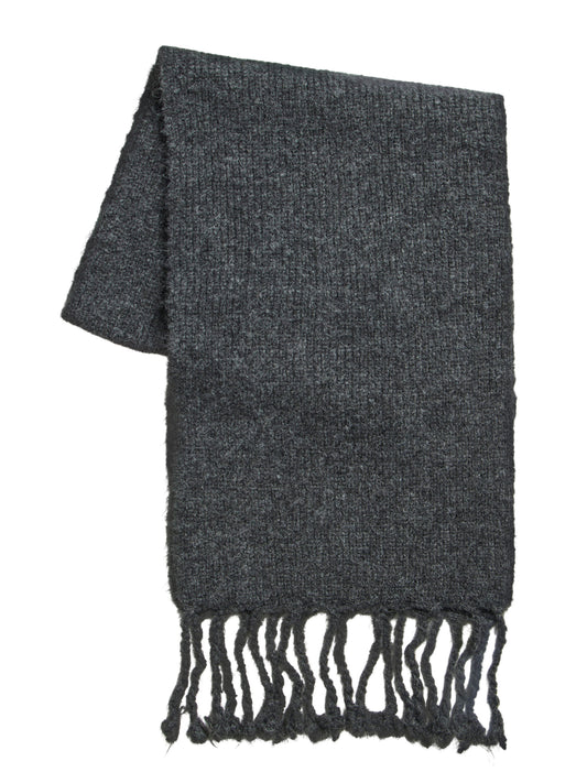 Vila Strickschal New Knit Scarf in Dark Grey Melange