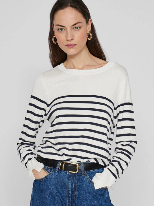 Vila O-Neck Knit Top