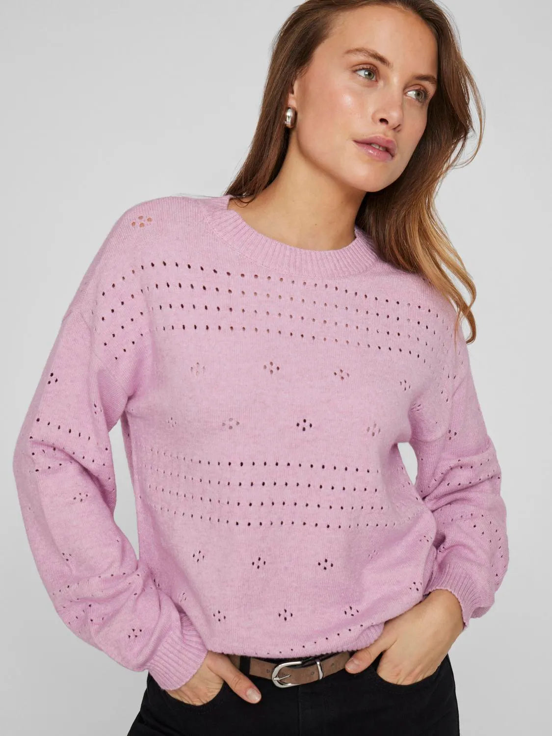 Vila VIRIL Pullover Winsome Orchid