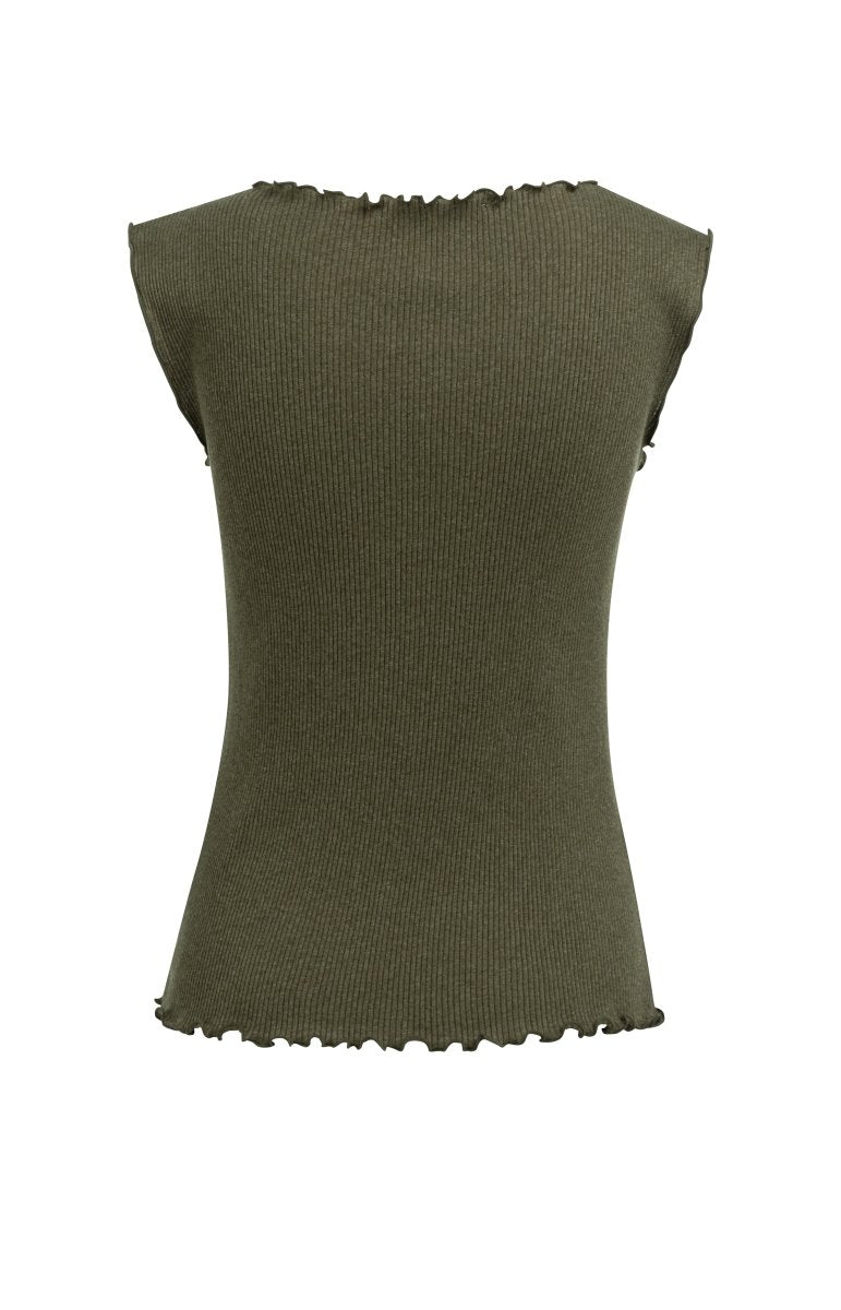 YAYA ärmrlloses Top ARMY GREEN MELANGE