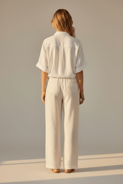 YAYA Bluse mit weiten Ärmeln und geflochtenen Details PURE WHITE