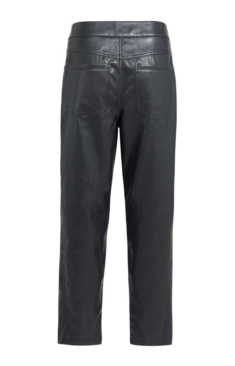 YAYA Carrot-Fit-Hose aus Lederimitat mit Nahtdetail Hole Schwarz