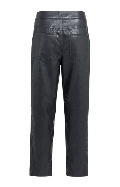 YAYA Carrot-Fit-Hose aus Lederimitat mit Nahtdetail Hole Schwarz