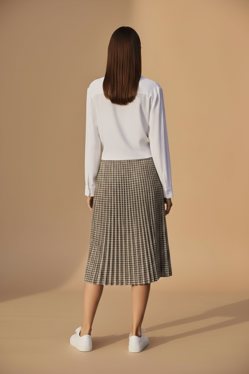 YAYA Gekötete Bluse mit passendem ärmellosen Top Pure White