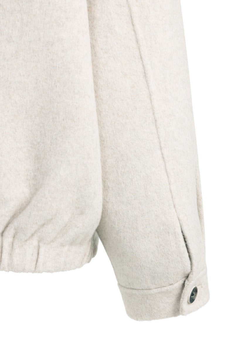 YAYA Oversize-Jacke aus Wollmix mit Kapuze Pure Cashmere Grau Melange