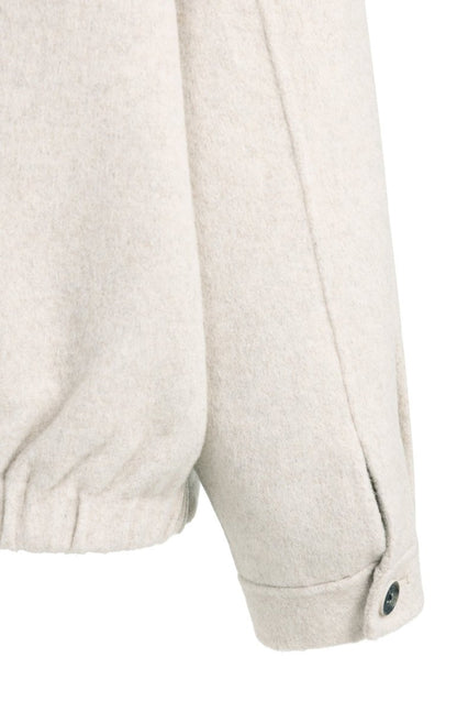 YAYA Oversize-Jacke aus Wollmix mit Kapuze Pure Cashmere Grau Melange