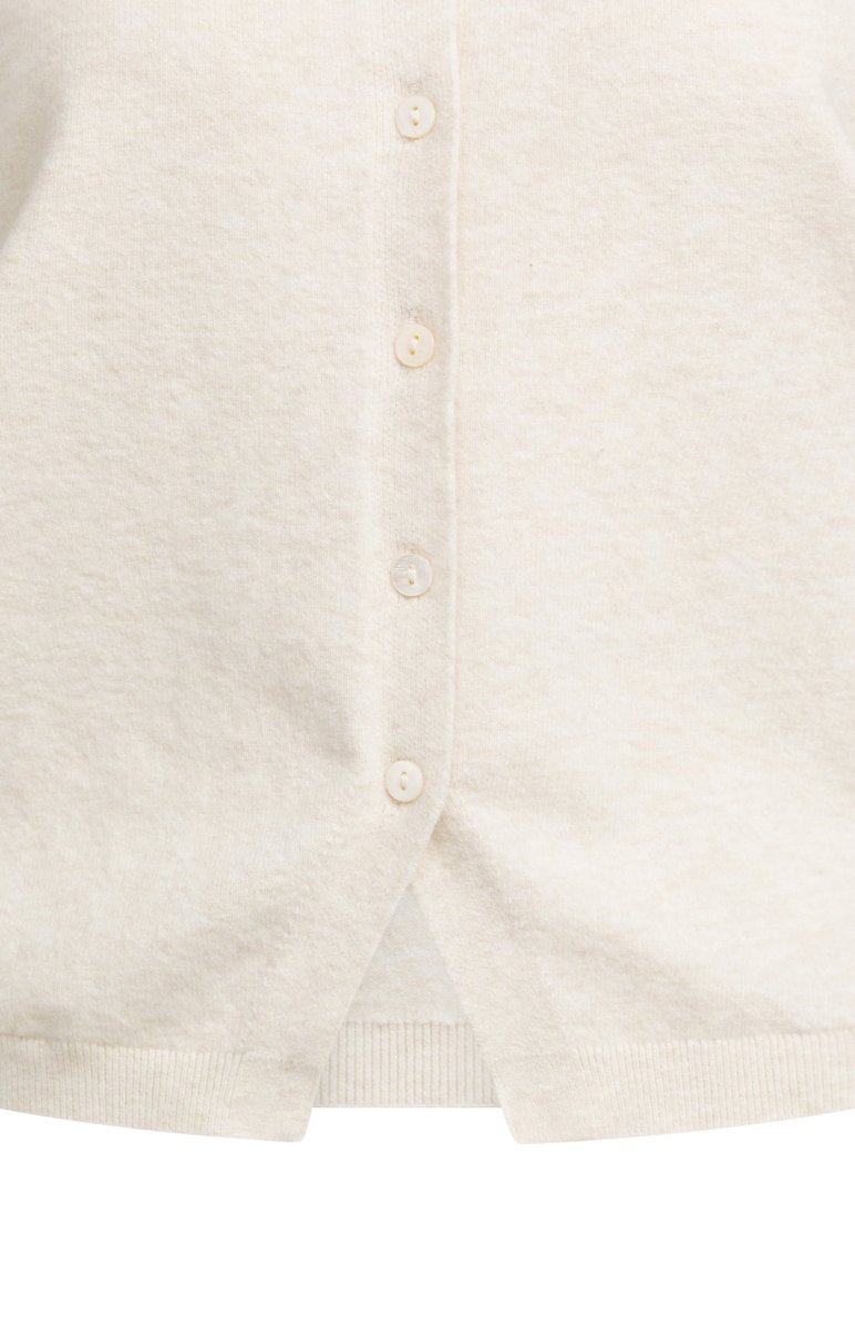 YAYA Strick-Spencer mit Knopfverschluss Creme