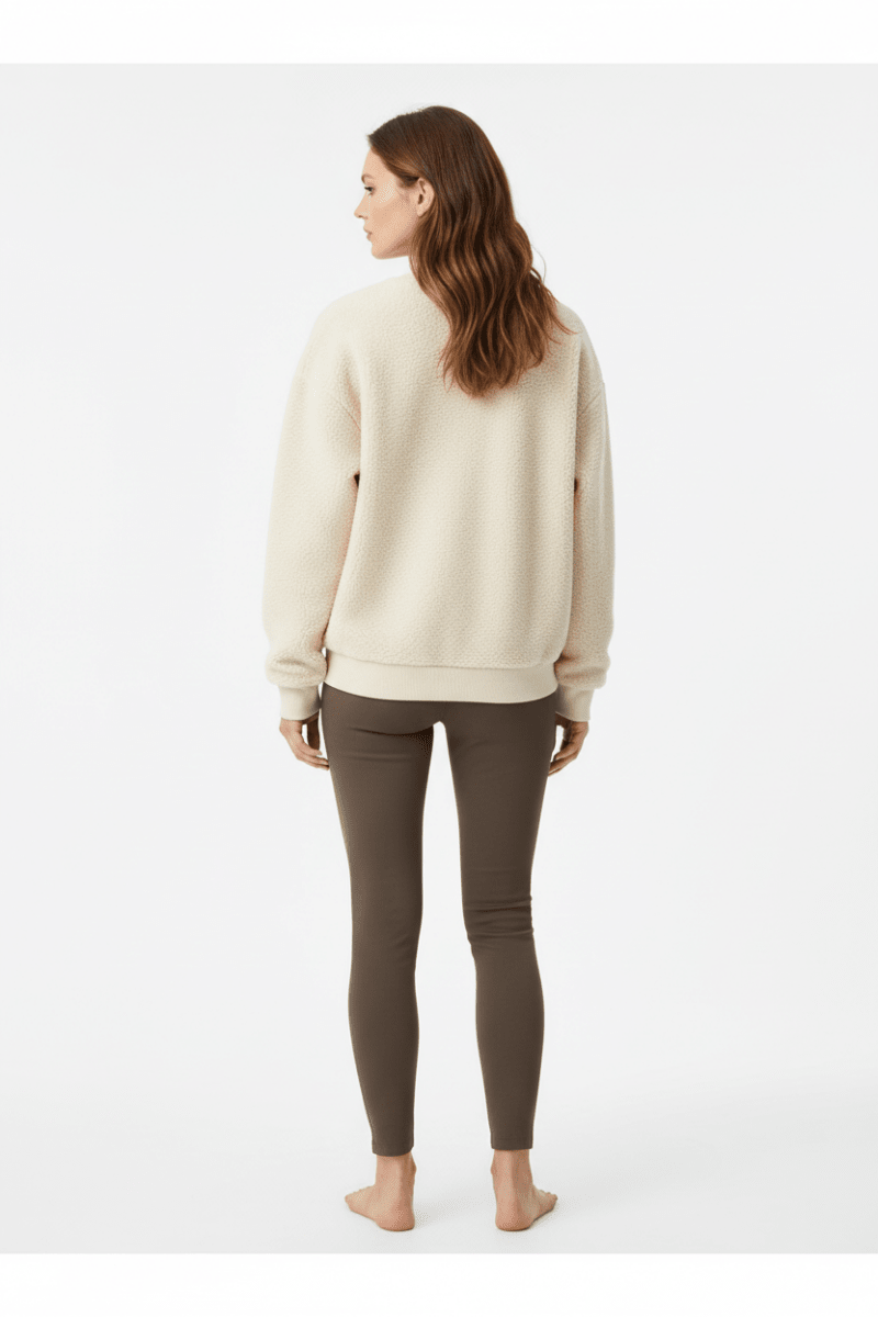 YAYA Teddy Pullover HEATHER GREY MELANGE