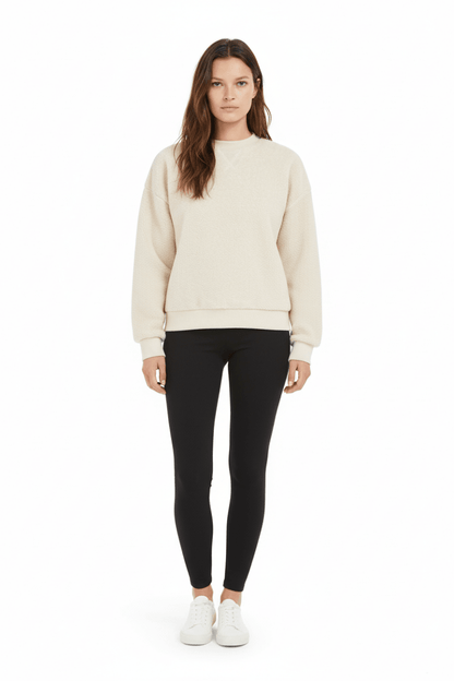 YAYA Teddy Pullover HEATHER GREY MELANGE