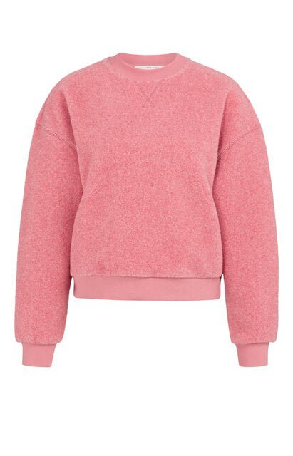 YAYA Teddy Pullover ROSE RED MELANGE