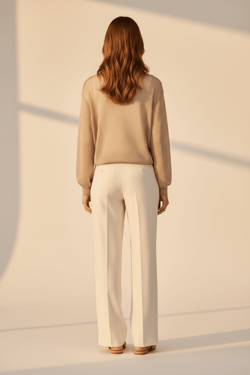 YAYA Twinset sweater mit singlet CROCKERY BROWN