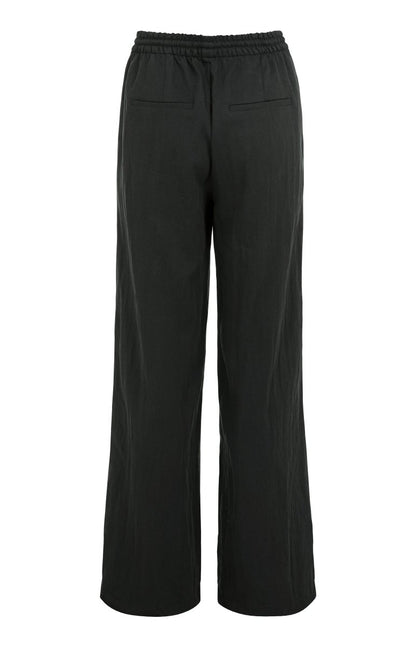 YAYA Woven wide leg trousers - L32 BLACK